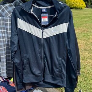 NWT Nike Black and Gray Zip-Up Jacket